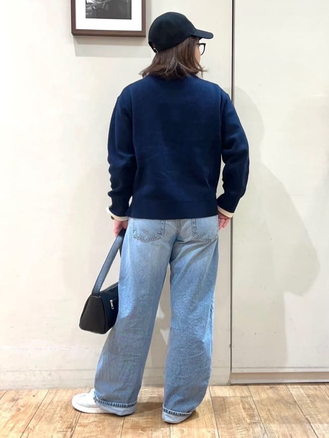 harusakuさんの「SHOO･LA･RUE｜【洗濯機可/S-LL/インしなくても着られる】1枚で決まる　レイヤード風スウェットライクニット」を使ったコーディネート