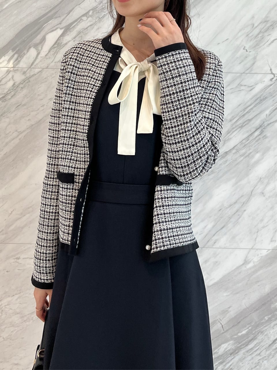 はばさんの「Couture brooch｜【洗える・ハレの日・通勤】ハートネック フレアージャンスカ」を使ったコーディネート