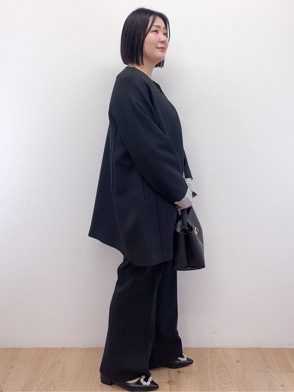Takeさんの「OPAQUE.CLIP｜フォルムスリーブミドルコート【洗濯機OK】」を使ったコーディネート