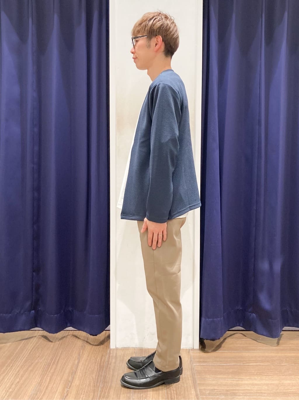 つーじーさんの「THE SHOP TK｜【2点セット】カーディガン＋半袖Tシャツ 洗濯機OK」を使ったコーディネート