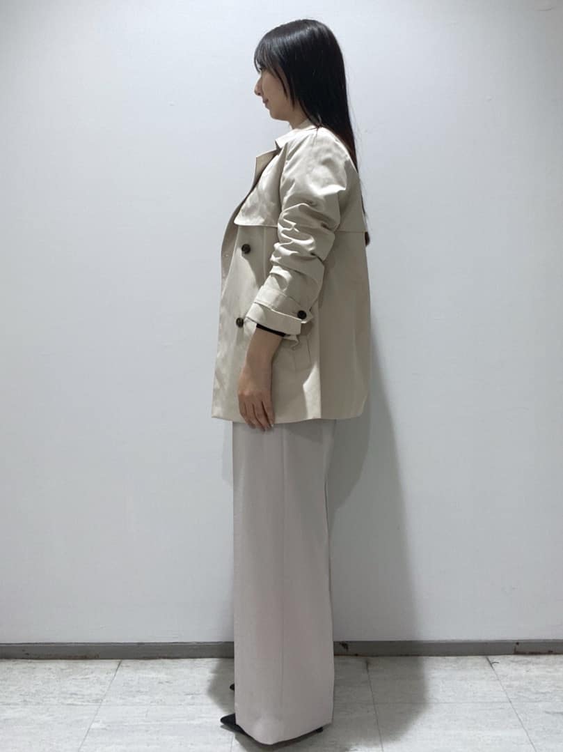 meiさんの「INDIVI｜【洗える／アンサンブル可能】シンプルデザインニット」を使ったコーディネート