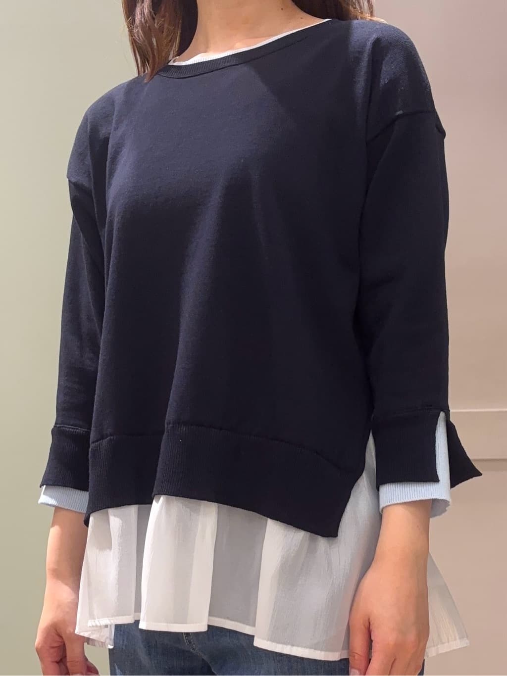 しばみさんの「grove｜【選べる着丈】大人のためのストレートデニムパンツ」を使ったコーディネート