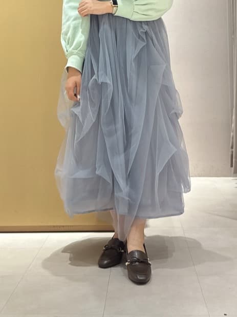 neinaさんの「ESPERANZA｜ビジュー付リボンローファー」を使ったコーディネート