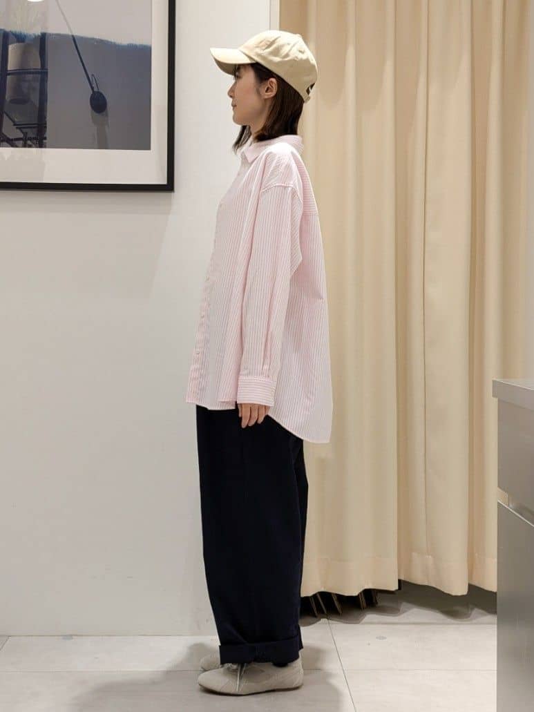 なめさんの「THE SHOP TK｜【POLO BCS 別注】ストライプOXシャツ」を使ったコーディネート