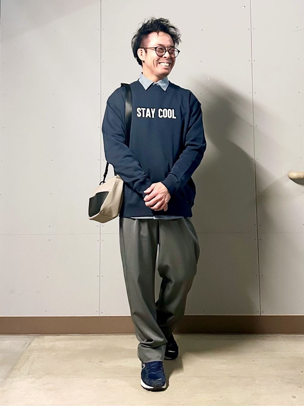 KENJI Iさんの「THE SHOP TK｜PEANUTS ／ ピーナッツ スヌーピー ミニ裏毛スウェット」を使ったコーディネート