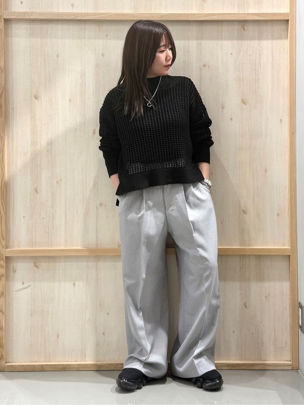 nanaさんの「THE SHOP TK｜【通勤にもデイリーにも】CAVIAN 金ボタンダブルブレストジャケット」を使ったコーディネート