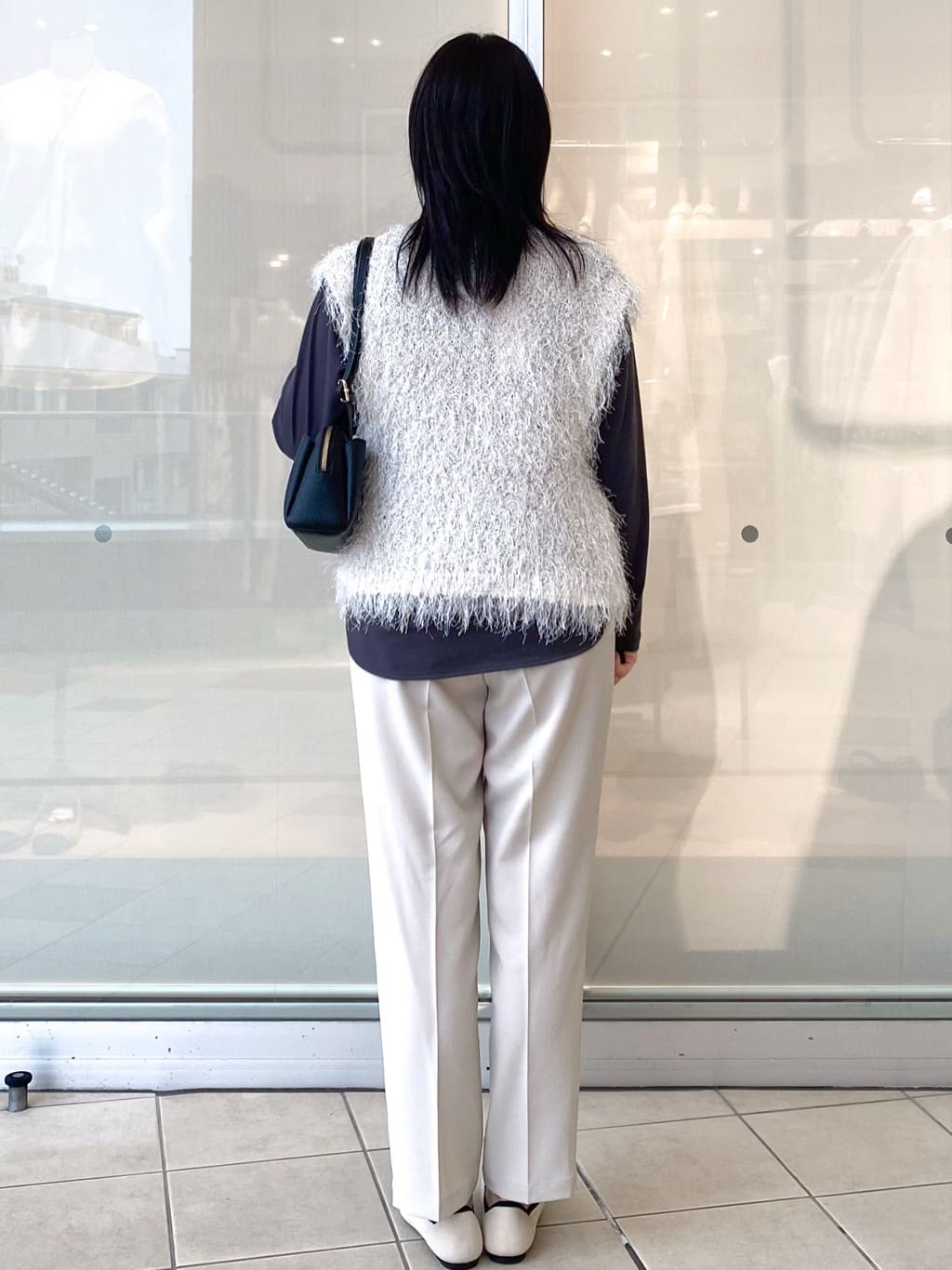 Jeanさんの「OPAQUE.CLIP｜フリンジニットベスト【洗濯機OK】」を使ったコーディネート