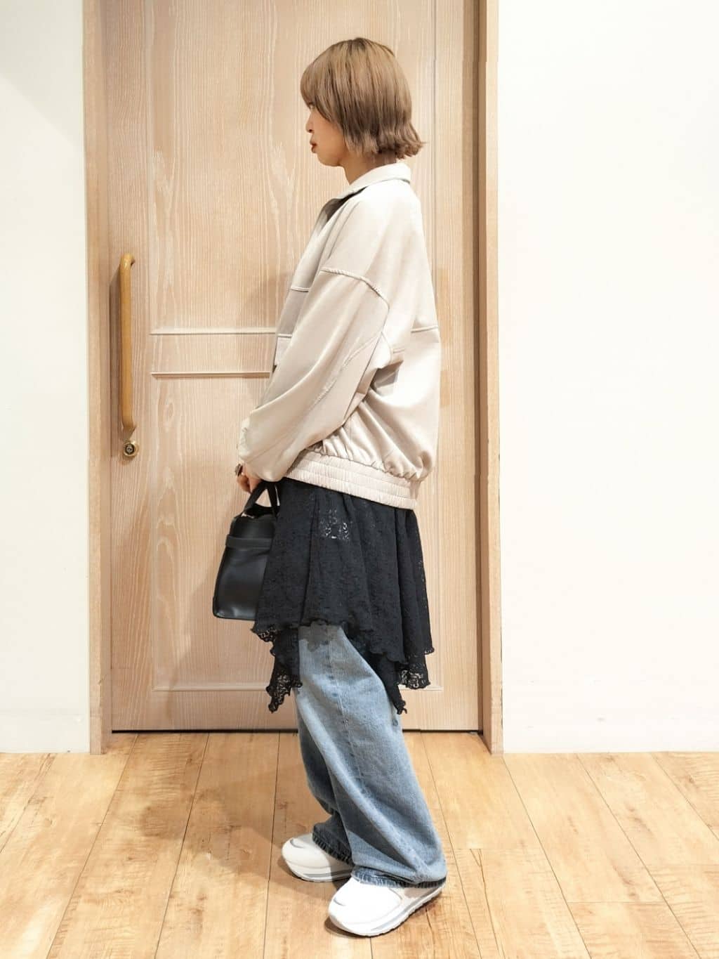 YUKIさんの「SHOO･LA･RUE｜【S-LL/洗濯機可】着こなしいろいろ 首元すっきりボートネック ボーダーロンT」を使ったコーディネート