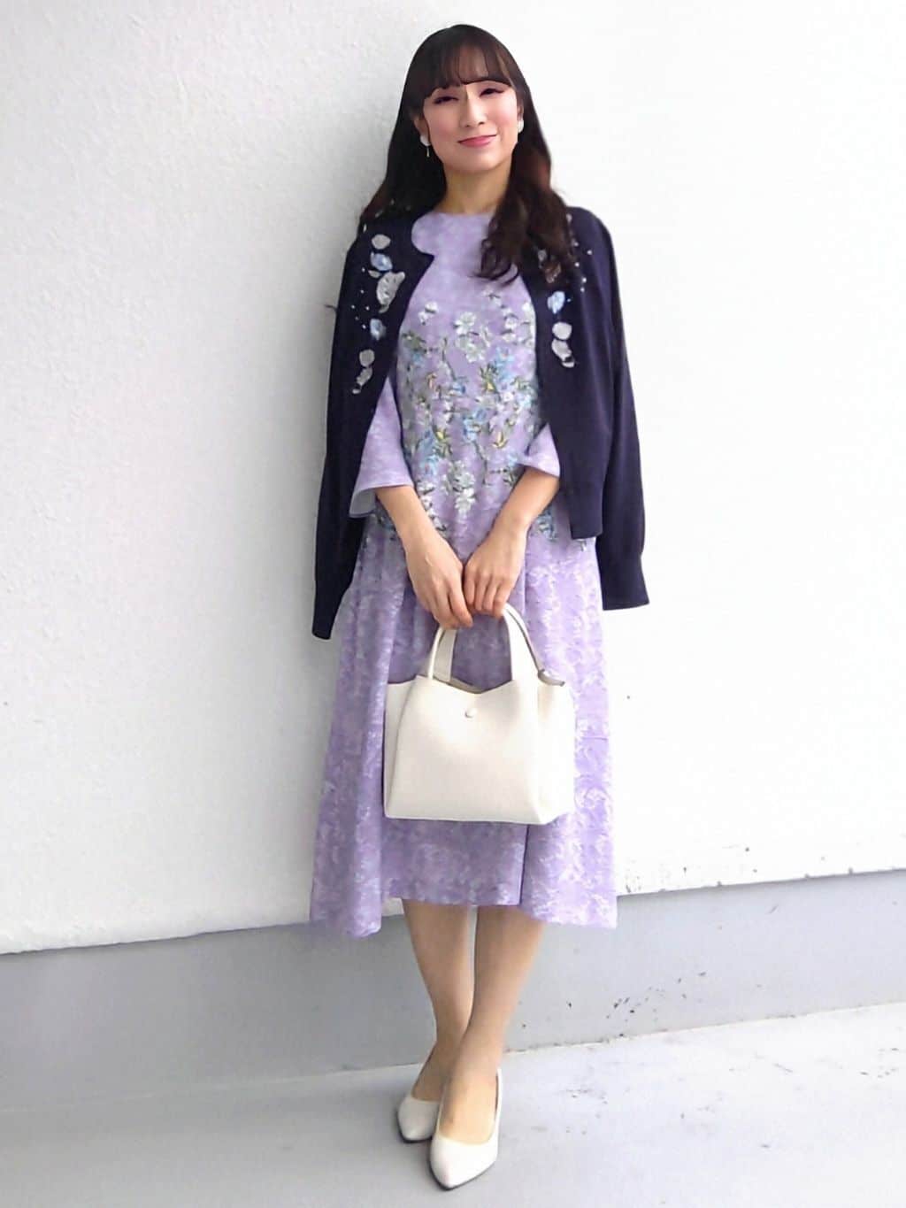 keinaさんの「SunaUna｜【SS～Lサイズ展開／フラワー刺繍】クラフトカーディガン」を使ったコーディネート