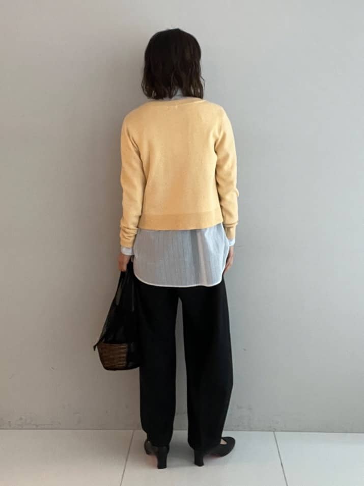 misaさんの「DRESSTERIOR｜◆ウォッシャブルコットンカシミヤカーディガン」を使ったコーディネート
