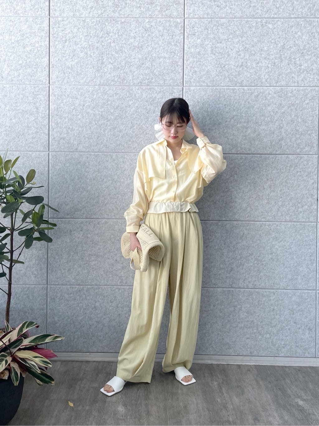 Renoさんの「INDIVI｜ロゴ刺繍リブタンクトップ」を使ったコーディネート