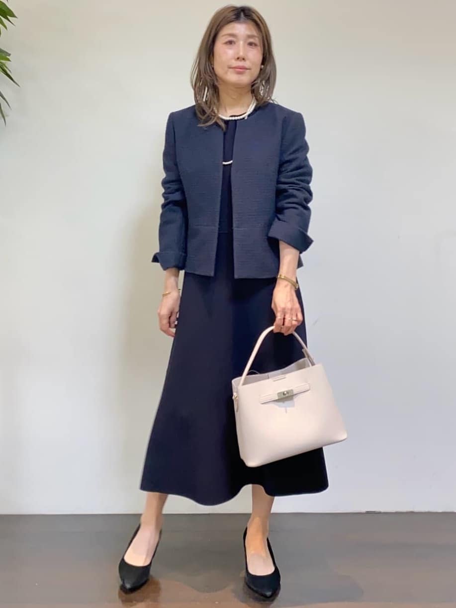tomoさんの「UNTITLED｜【きれいめ】ツイード ペプラムジャケット」を使ったコーディネート