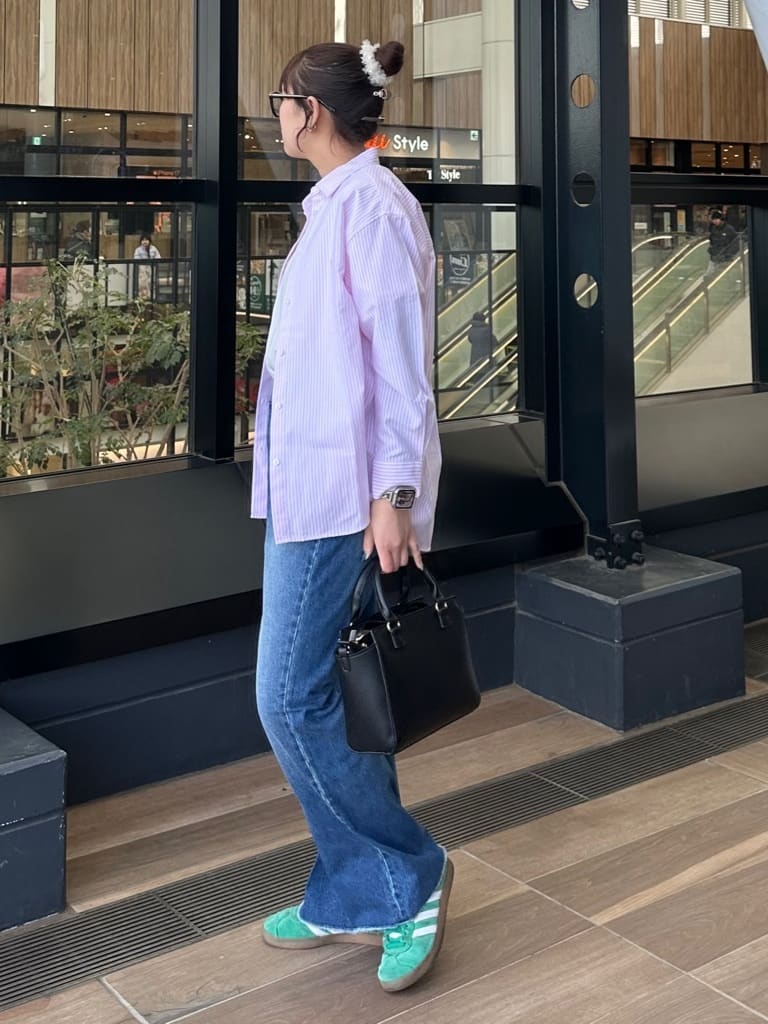 cottonさんの「THE SHOP TK｜【POLO BCS 別注】ストライプOXシャツ」を使ったコーディネート