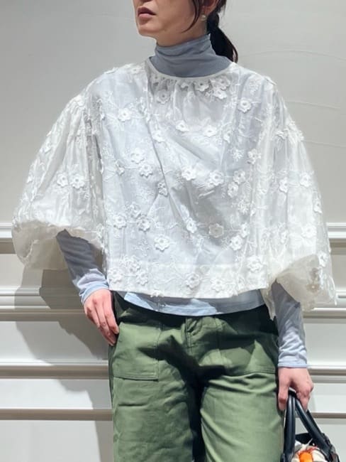TSUKUIさんの「DRESSTERIOR｜【シアー素材】シアータートルトップス」を使ったコーディネート