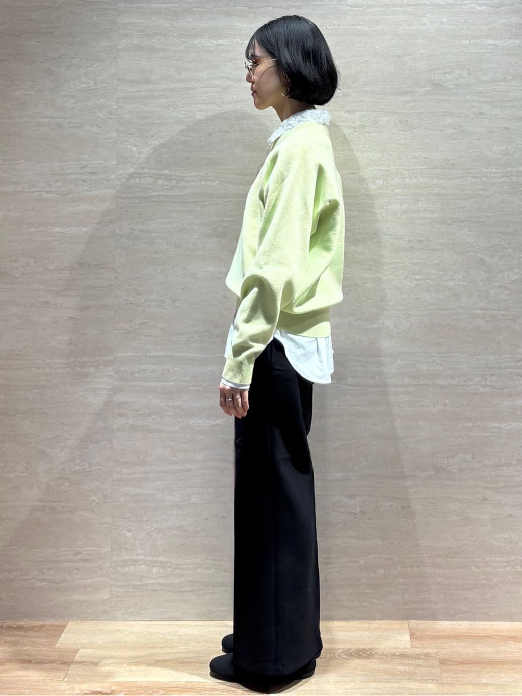 JIMAさんの「OPAQUE.CLIP｜スウェットライクニット【洗濯機OK】」を使ったコーディネート