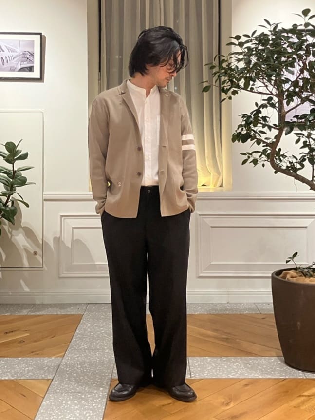junyaさんの「DRESSTERIOR｜【ウォッシャブル】スプリング ニットジャケット」を使ったコーディネート