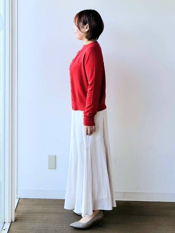 やじまさんの「UNTITLED｜【アンサンブル可/洗える】ウォームスパン カーディガン」を使ったコーディネート