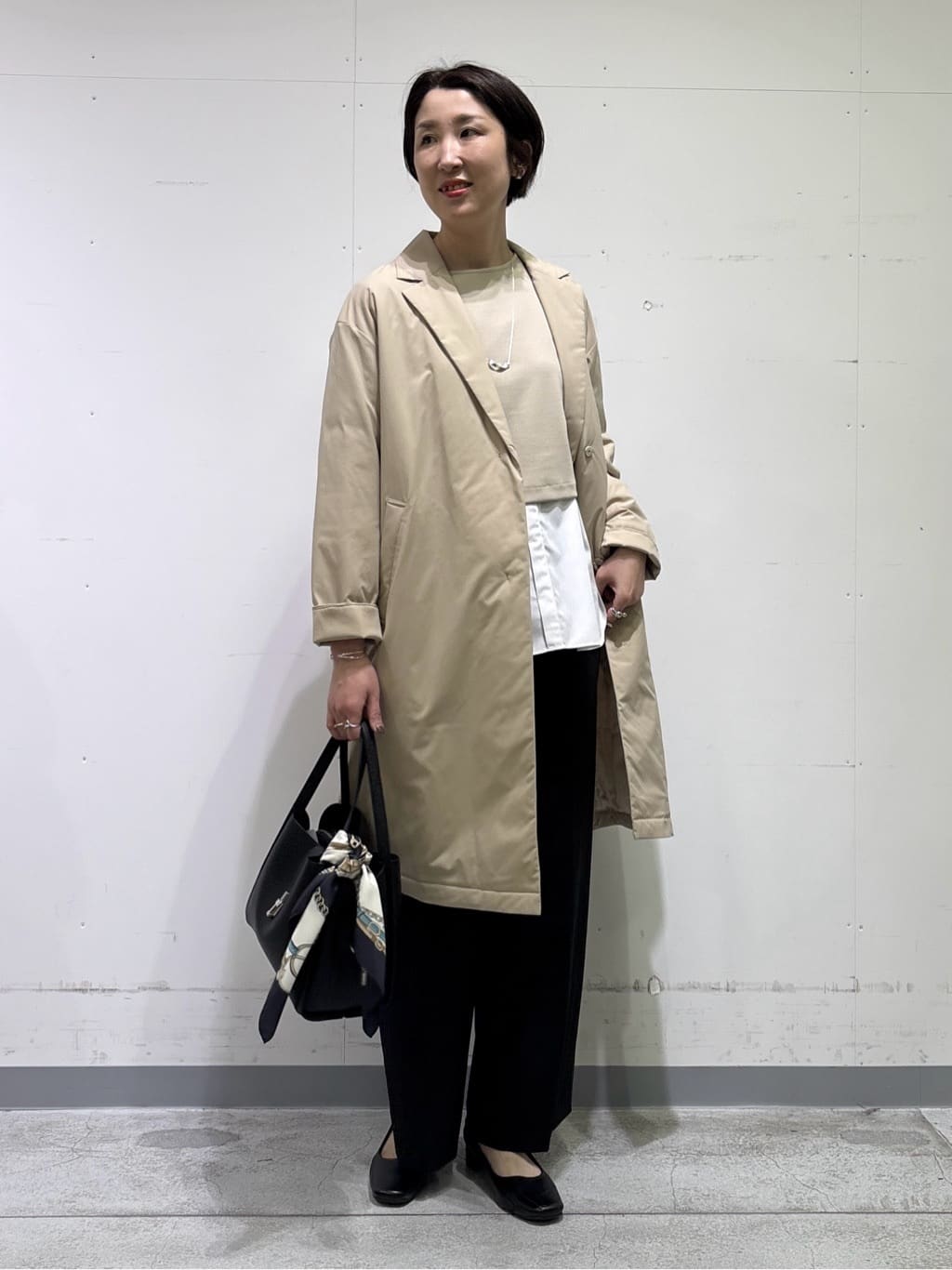 yuriさんの「INDIVI｜【超軽量／蓄熱】ライトパフチェスターコート」を使ったコーディネート