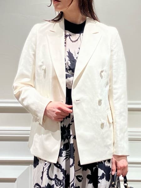 TSUKUIさんの「DRESSTERIOR｜【セットアップ可】リネンブレンドダブルブレストジャケット」を使ったコーディネート