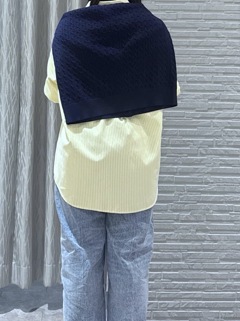 chさんの「THE SHOP TK｜【POLO BCS 別注】ストライプOXシャツ」を使ったコーディネート