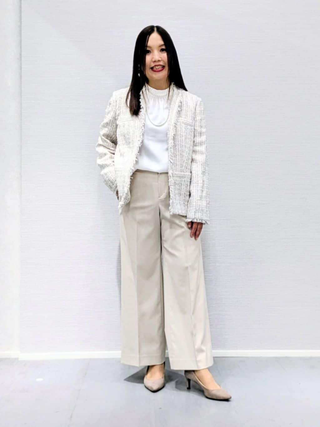 makkyさんの「UNTITLED｜【仕事着/スーツ】ファンシーツイード ジャケット」を使ったコーディネート