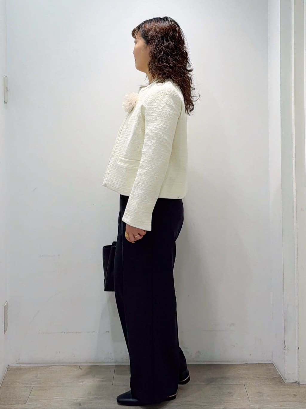 sumicaさんの「OPAQUE.CLIP｜《通勤対応》 コットンツイードジャケット」を使ったコーディネート