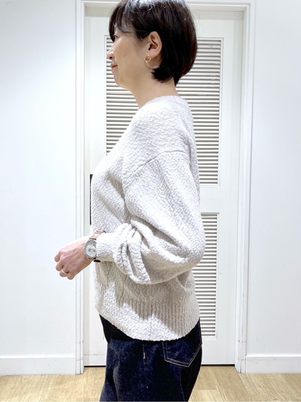 Miyazakiさんの「Dessin｜【洗える】ローゲージコットンニット」を使ったコーディネート