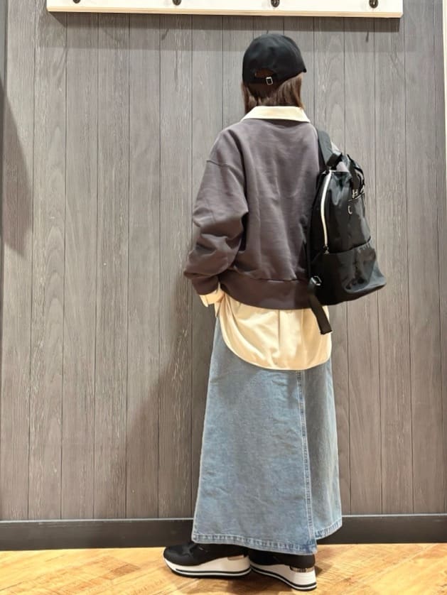 meiさんの「SHOO･LA･RUE｜【SHOO・LA・RUE DENIM】シンプルだから使いやすい Aラインスカート」を使ったコーディネート