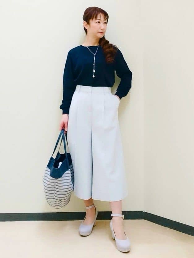 花さんの「Reflect｜リネンライクシャツブルゾン」を使ったコーディネート