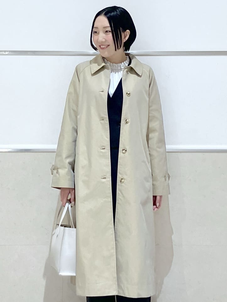 eriko さんの「Dessin｜シャンブレースプリングコート」を使ったコーディネート