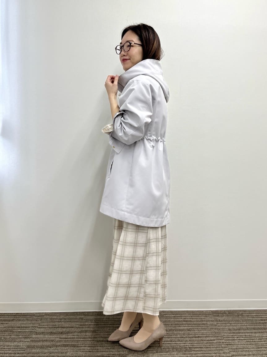 saoriさんの「【撥水・花粉防止／手洗い可】ミディアム丈マウンテンパーカー」を使ったコーディネート