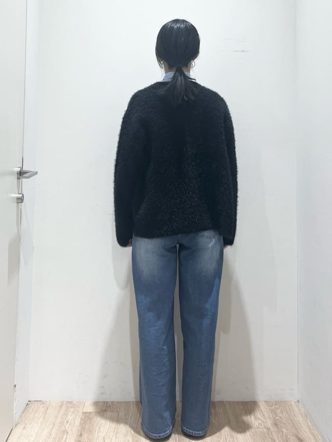 momokoさんの「OPAQUE.CLIP｜シャギーミドルカーディガン【洗濯機OK】《6col》」を使ったコーディネート