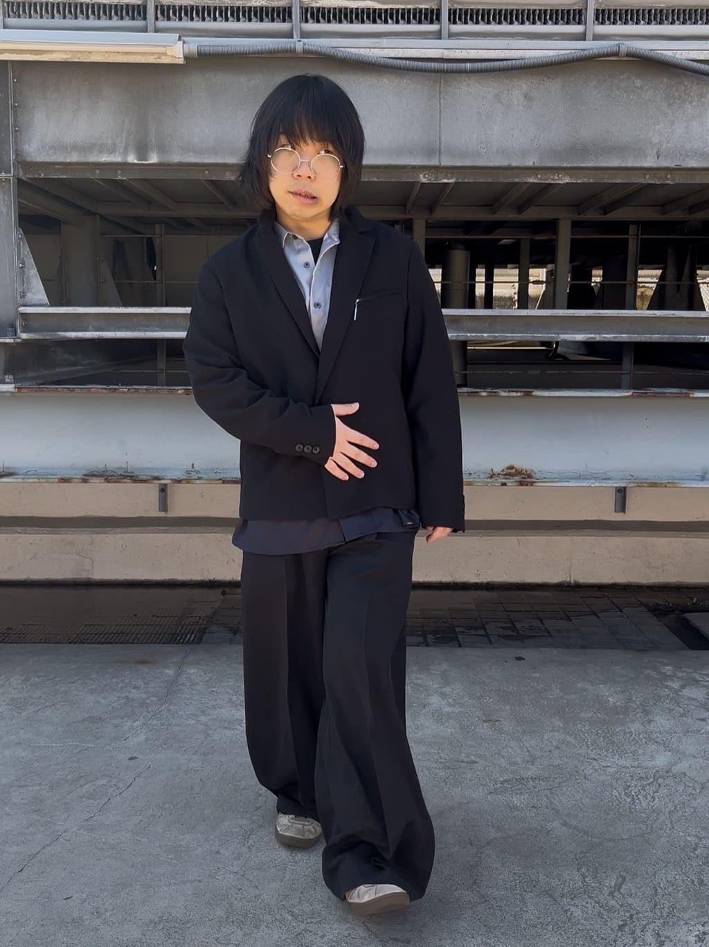 taigaさんの「tk.TAKEO KIKUCHI｜オーバーとろみシャツ」を使ったコーディネート