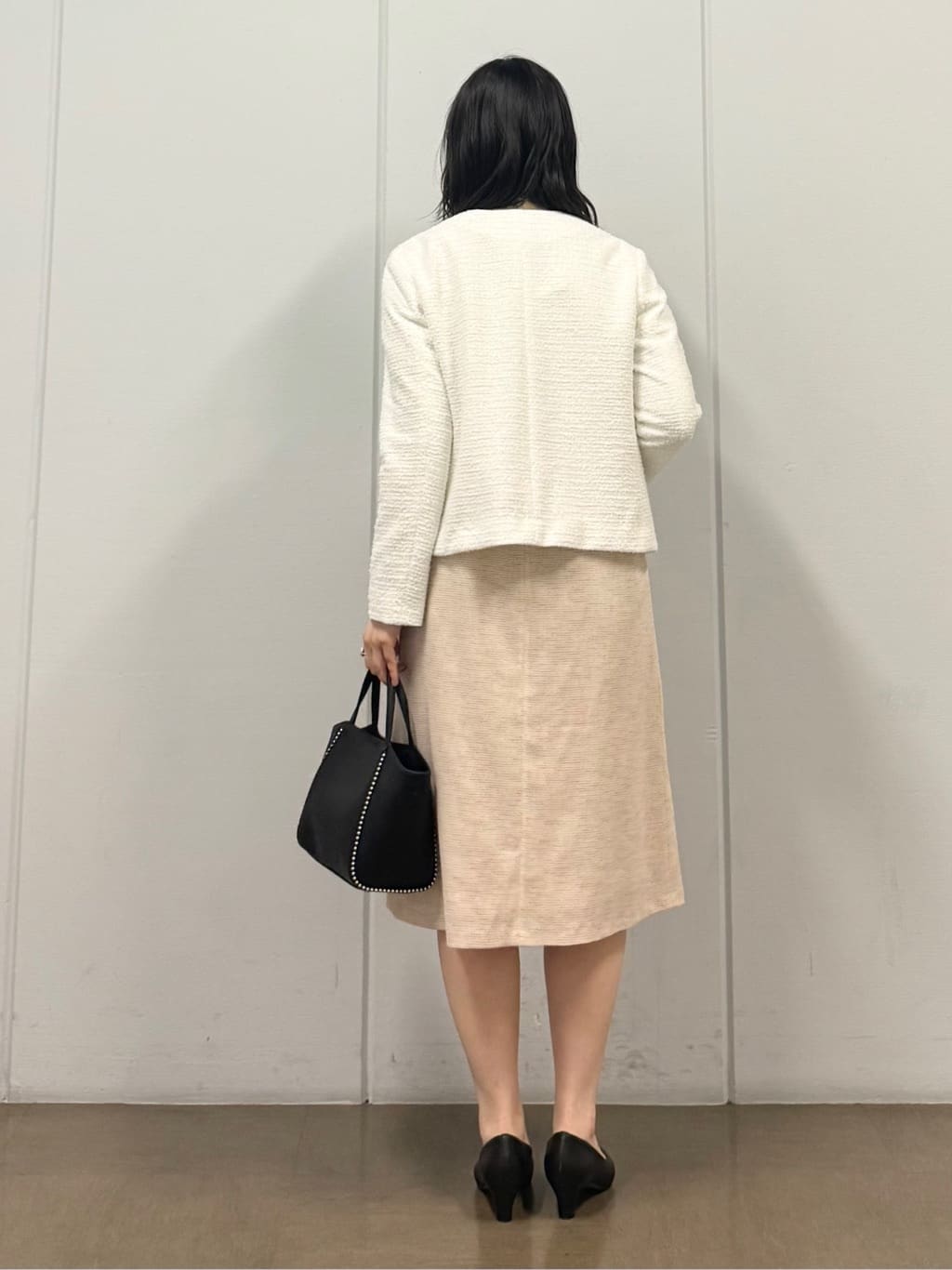 mizukiさんの「INDIVI｜【セレモニー／洗える】ミックスツイードライトジャケット」を使ったコーディネート