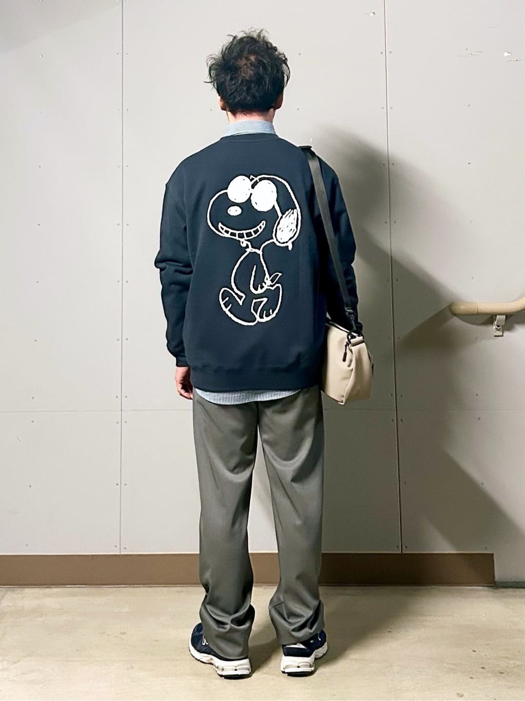 KENJI Iさんの「THE SHOP TK｜PEANUTS ／ ピーナッツ スヌーピー ミニ裏毛スウェット」を使ったコーディネート
