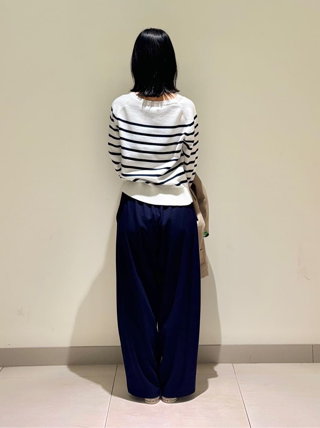 mayuさんの「Dessin｜【洗える】コットンVネックニット」を使ったコーディネート