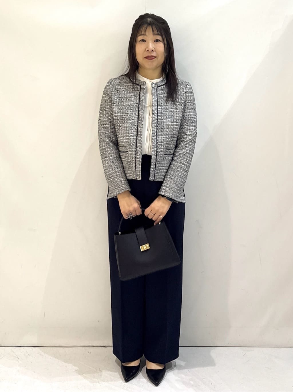 nakkoさんの「OPAQUE.CLIP｜《通勤対応》 コットンツイードジャケット」を使ったコーディネート