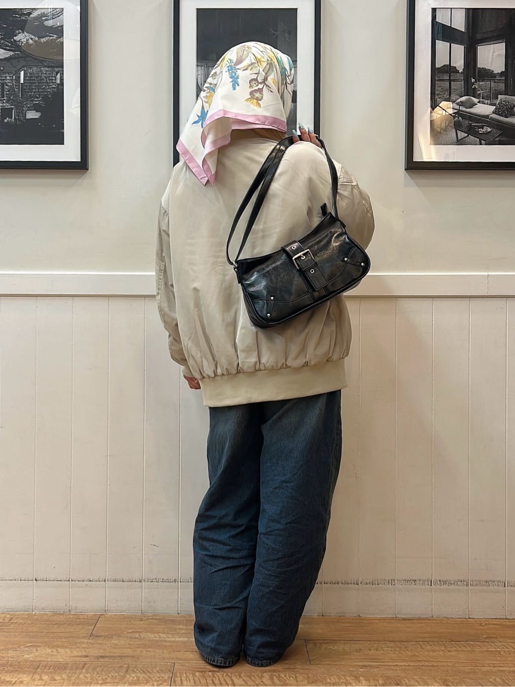 あんこさんの「SHOO･LA･RUE｜【S-LL】大人も取り入れやすい BIGシルエット MA－1ブルゾン」を使ったコーディネート