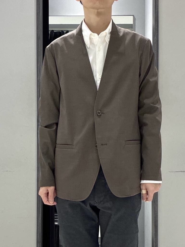 わいずみさんの「TAKEO KIKUCHI｜【ON／OFF兼用】CARREMANファブリック ノーカラージャケット」を使ったコーディネート