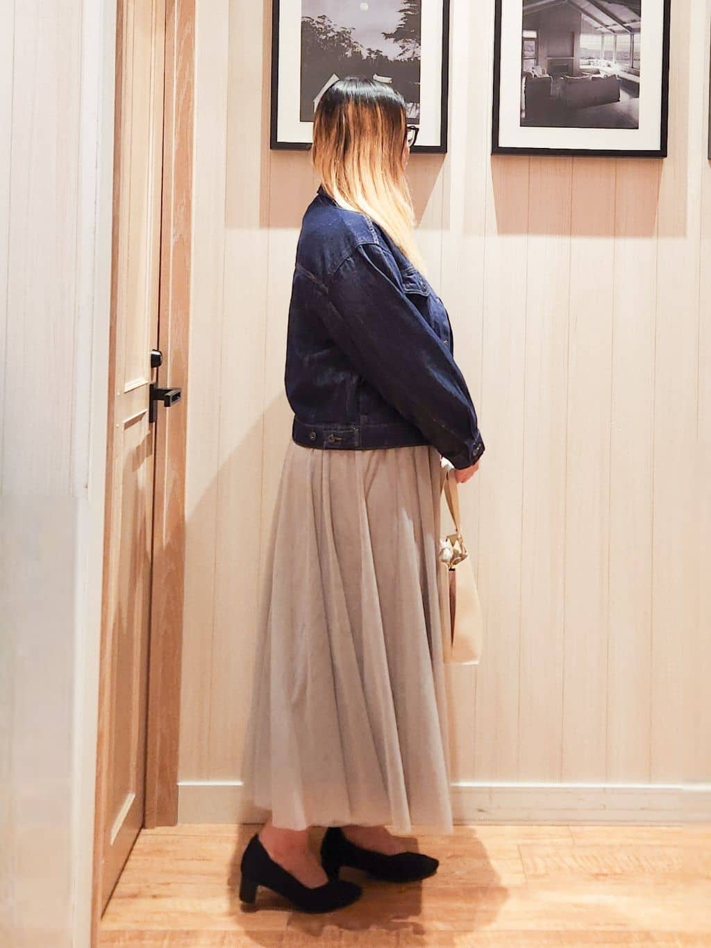 れーやんさんの「SHOO･LA･RUE｜【SHOO・LA・RUE DENIM】羽織るだけでこなれる　オーバーサイズデニムジャケット」を使ったコーディネート
