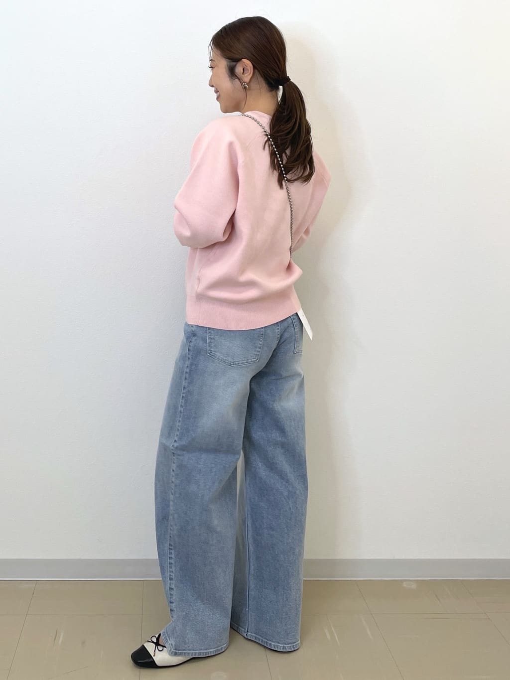 Akiさんの「OPAQUE.CLIP｜スウェットライクニット【洗濯機OK】」を使ったコーディネート