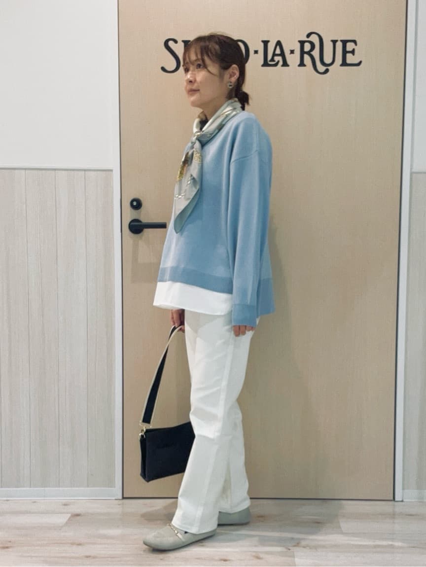 funafunaさんの「SHOO･LA･RUE｜【洗濯機可/SS-LL】すらっときれい見え 大人のストレッチストレートパンツ」を使ったコーディネート