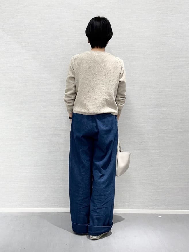 Yukoさんの「UNTITLED｜◆【洗える/すっきり丈】ラメノット ニットカーディガン」を使ったコーディネート