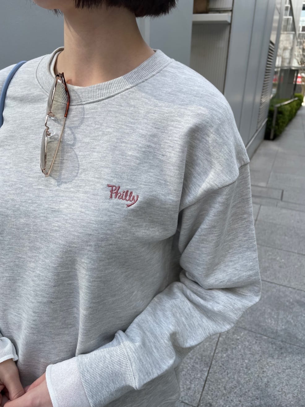 NATSUMIさんの「grove｜【コラボITEM】Philly Chocolate 裏毛プルオーバー」を使ったコーディネート