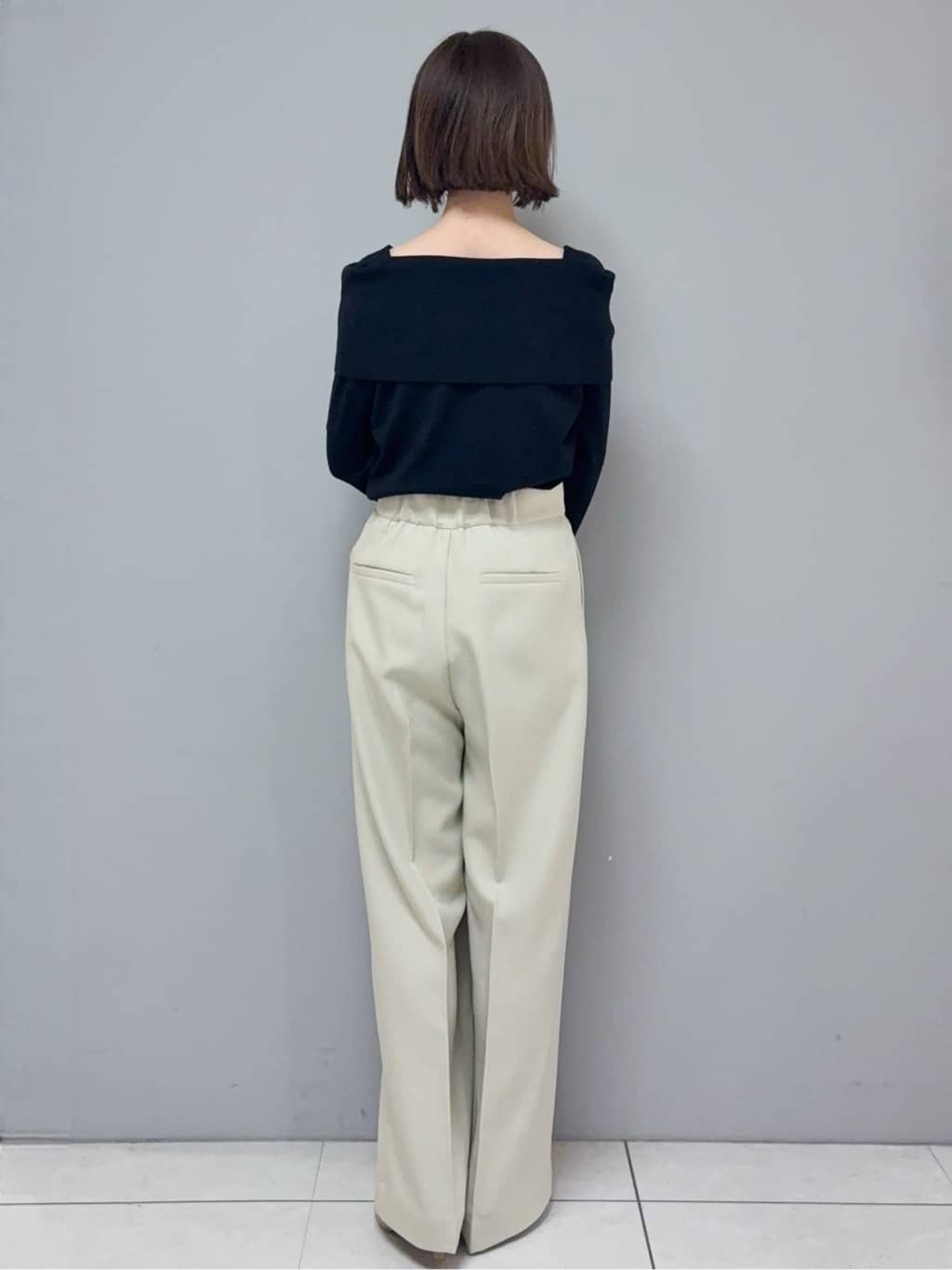 yさんの「OPAQUE.CLIP｜オフショルダーデザインニット【洗濯機OK】」を使ったコーディネート