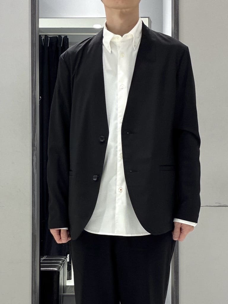 わいずみさんの「TAKEO KIKUCHI｜【ON／OFF兼用】CARREMANファブリック ノーカラージャケット」を使ったコーディネート