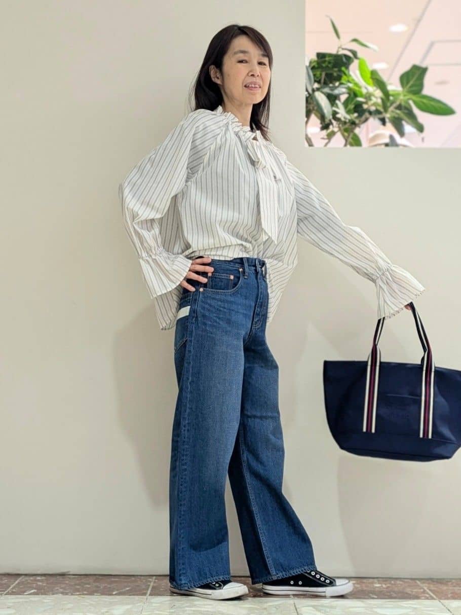 keikoさんの「Dessin｜【花粉ガード/撥水加工/洗える】ステンカラースプリングコート」を使ったコーディネート