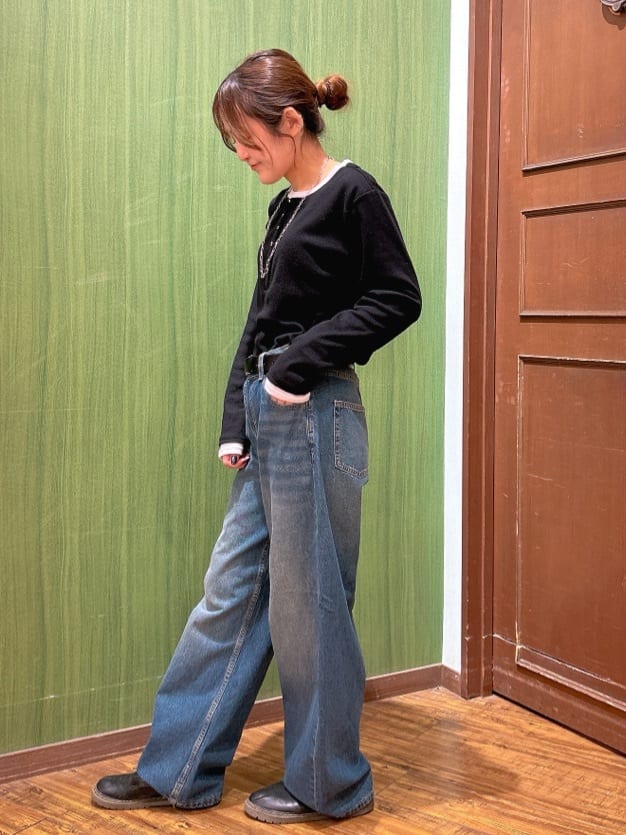 かおりさんの「SHOO･LA･RUE｜シンプル牛革ベルト（3cm巾）」を使ったコーディネート