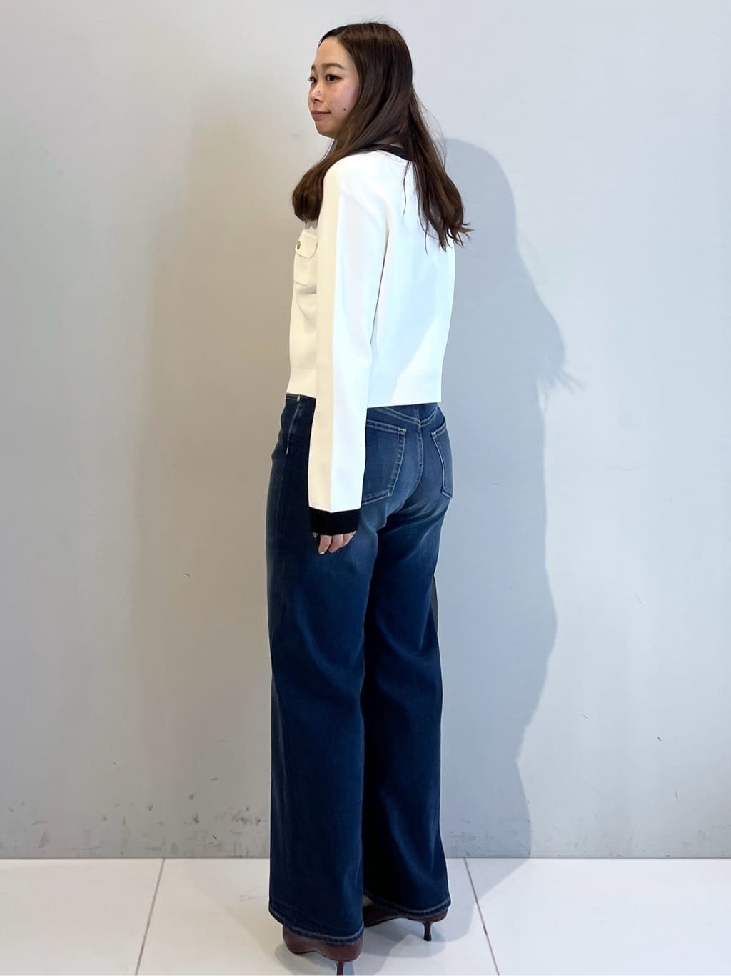 Saekoさんの「UNTITLED｜【洗える/ジャケット風】ミラノリブカーディガン」を使ったコーディネート