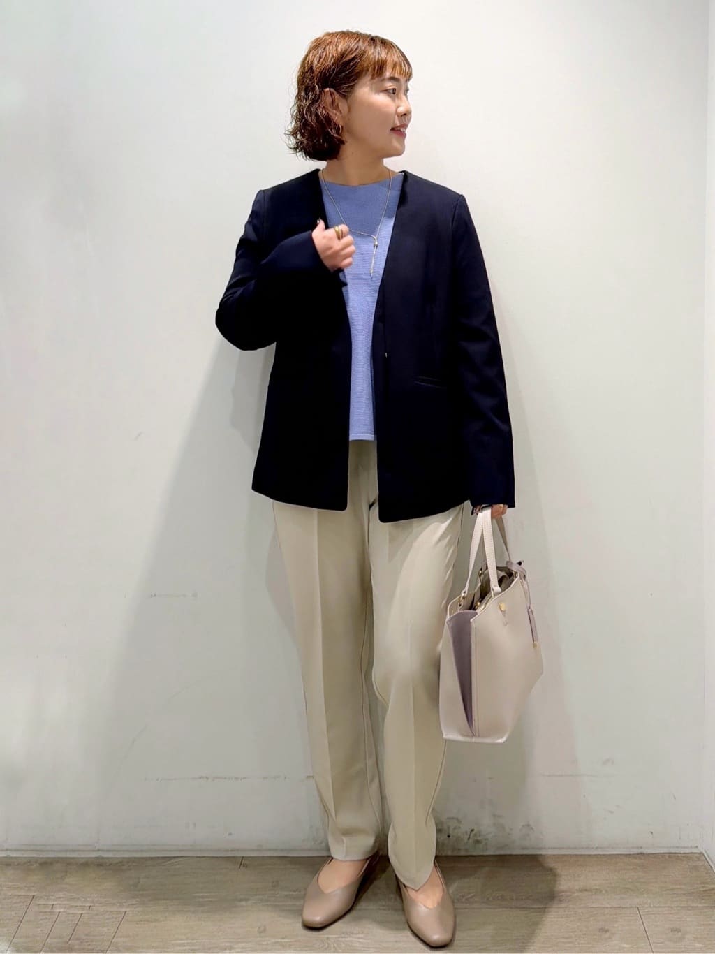 sumicaさんの「OPAQUE.CLIP｜美脚ストレッチイージーテーパードパンツ【洗濯機OK】」を使ったコーディネート